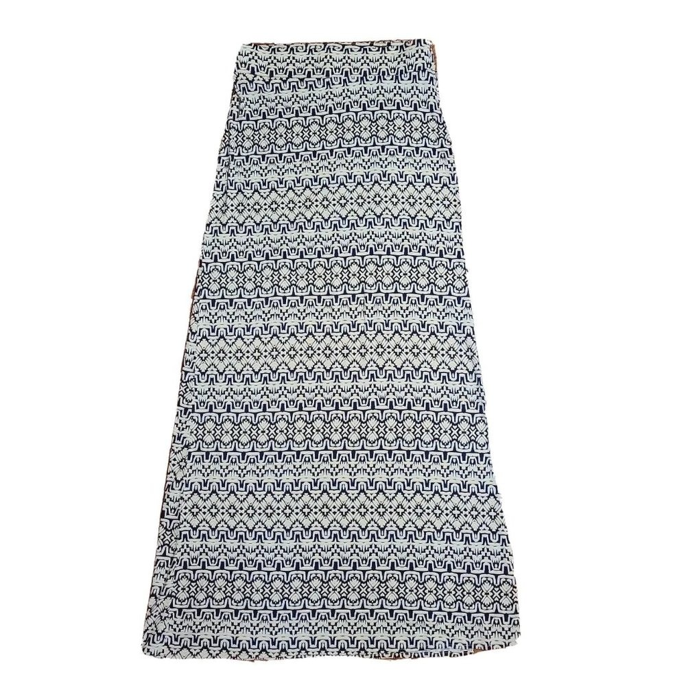 The Limited Skirt Womens Size XS Black Yellow Geometric Pull On Stretch Maxi‎